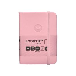 Cuaderno Con Gomilla Antartik Notes Tapa Dura A7 Hojas Lisas Rosa Pastel 80 Hojas 80 gr Fsc