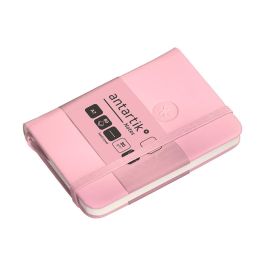 Cuaderno Con Gomilla Antartik Notes Tapa Dura A7 Hojas Lisas Rosa Pastel 80 Hojas 80 gr Fsc