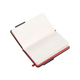 Cuaderno Con Gomilla Antartik Notes Tapa Dura A6 Hojas Lisas Negro Y Rojo 100 Hojas 80 gr Fsc