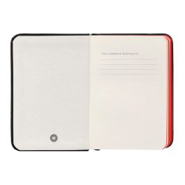 Cuaderno Con Gomilla Antartik Notes Tapa Dura A7 Hojas Lisas Negro Y Rojo 80 Hojas 80 gr Fsc