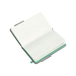 Cuaderno Con Gomilla Antartik Notes Tapa Dura A6 Hojas Lisas Gris Y Turquesa 100 Hojas 80 gr Fsc