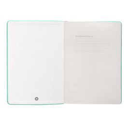 Cuaderno Con Gomilla Antartik Notes Tapa Dura A5 Hojas Puntos Rosa Y Turquesa 100 Hojas 80 gr Fsc