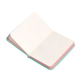 Cuaderno Con Gomilla Antartik Notes Tapa Dura A7 Hojas Lisas Rosa Y Turquesa 80 Hojas 80 gr Fsc