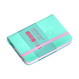 Cuaderno Con Gomilla Antartik Notes Tapa Dura A7 Hojas Lisas Rosa Y Turquesa 80 Hojas 80 gr Fsc