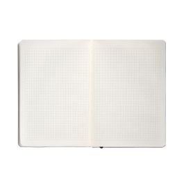 Cuaderno Con Gomilla Antartik Notes Tapa Blanda A5 Hojas Cuadricula Negro 80 Hojas 80 gr Fsc