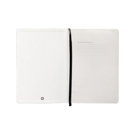 Cuaderno Con Gomilla Antartik Notes Tapa Blanda A5 Hojas Cuadricula Negro 80 Hojas 80 gr Fsc