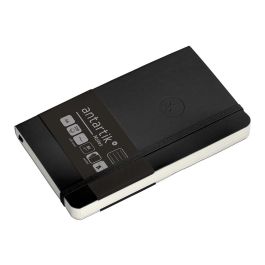 Cuaderno Con Gomilla Antartik Notes Tapa Blanda A6 Rayas Negro 100 Hojas 80 gr Fsc