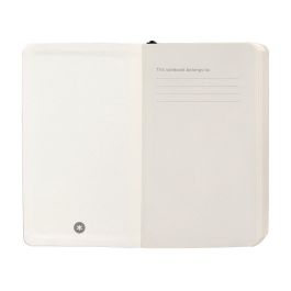 Cuaderno Con Gomilla Antartik Notes Tapa Blanda A6 Rayas Negro 100 Hojas 80 gr Fsc