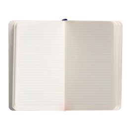 Cuaderno Con Gomilla Antartik Notes Tapa Blanda A6 Rayas Azul Marino 100 Hojas 80 gr Fsc