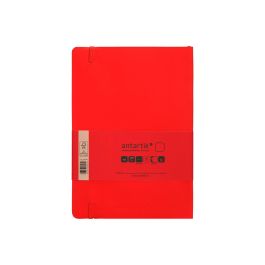 Cuaderno Con Gomilla Antartik Notes Tapa Blanda A5 Hojas Lisas Rojo 80 Hojas 80 gr Fsc