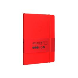 Cuaderno Con Gomilla Antartik Notes Tapa Blanda A5 Hojas Puntos Rojo 80 Hojas 80 gr Fsc