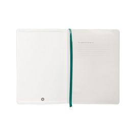 Cuaderno Con Gomilla Antartik Notes Tapa Blanda A5 Hojas Rayas Verde Aguamarina 80 Hojas 80 gr Fsc