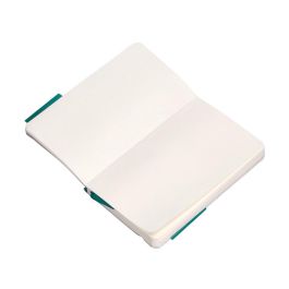 Cuaderno Con Gomilla Antartik Notes Tapa Blanda A6 Hojas Lisas Verde Aguamarina 100 Hojas 80 gr Fsc