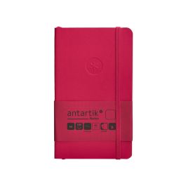 Cuaderno Con Gomilla Antartik Notes Tapa Blanda A6 Hojas Lisas Burdeos 100 Hojas 80 gr Fsc