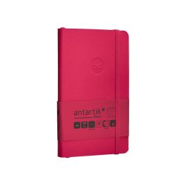 Cuaderno Con Gomilla Antartik Notes Tapa Blanda A6 Rayas Burdeos 100 Hojas 80 gr Fsc