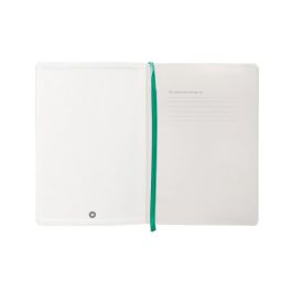 Cuaderno Con Gomilla Antartik Notes Tapa Blanda A5 Hojas Lisas Turquesa 80 Hojas 80 gr Fsc