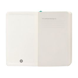 Cuaderno Con Gomilla Antartik Notes Tapa Blanda A6 Rayas Turquesa 100 Hojas 80 gr Fsc