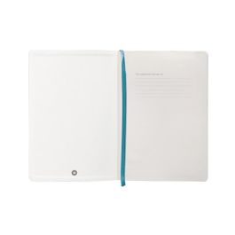 Cuaderno Con Gomilla Antartik Notes Tapa Blanda A5 Hojas Lisas Azul Claro 80 Hojas 80 gr Fsc