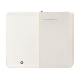 Cuaderno Con Gomilla Antartik Notes Tapa Blanda A6 Hojas Lisas Azul Claro 100 Hojas 80 gr Fsc