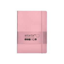 Cuaderno Con Gomilla Antartik Notes Tapa Blanda A5 Hojas Lisas Rosa Pastel 80 Hojas 80 gr Fsc