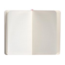 Cuaderno Con Gomilla Antartik Notes Tapa Blanda A6 Cuadricula Rosa Pastel 100 Hojas 80 gr Fsc