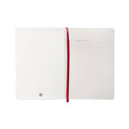 Cuaderno Con Gomilla Antartik Notes Tapa Blanda A5 Hojas Cuadricula Negro Y Rojo 80 Hojas 80 gr Fsc