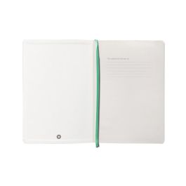 Cuaderno Con Gomilla Antartik Notes Tapa Blanda A5 Hojas Lisas Gris Y Turquesa 80 Hojas 80 gr Fsc