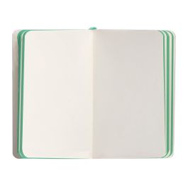 Cuaderno Con Gomilla Antartik Notes Tapa Blanda A6 Hojas Lisas Gris Y Turquesa 100 Hojas 80 gr Fsc