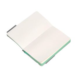 Cuaderno Con Gomilla Antartik Notes Tapa Blanda A6 Hojas Lisas Gris Y Turquesa 100 Hojas 80 gr Fsc