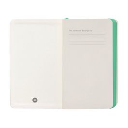 Cuaderno Con Gomilla Antartik Notes Tapa Blanda A6 Hojas Lisas Gris Y Turquesa 100 Hojas 80 gr Fsc