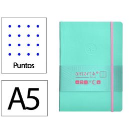 Cuaderno Con Gomilla Antartik Notes Tapa Blanda A5 Hojas Puntos Rosa Y Turquesa 80 Hojas 80 gr Fsc Precio: 7.1269005929. SKU: B15H68XGQD