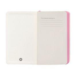 Cuaderno Con Gomilla Antartik Notes Tapa Blanda A6 Rayas Rosa Y Turquesa 100 Hojas 80 gr Fsc