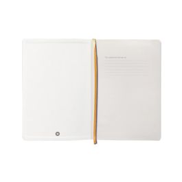 Cuaderno Con Gomilla Antartik Notes Tapa Blanda A5 Hojas Lisas Morado Y Amarillo 80 Hojas 80 gr Fsc