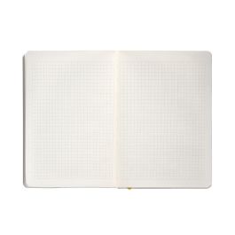 Cuaderno Con Gomilla Antartik Notes Tapa Blanda A5 Hojas Cuadricula Morado Y Amarillo 80 Hojas 80 gr Fsc