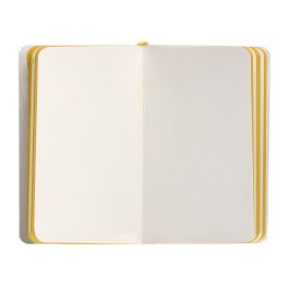 Cuaderno Con Gomilla Antartik Notes Tapa Blanda A6 Hojas Lisas Morado Y Amarillo 100 Hojas 80 gr Fsc