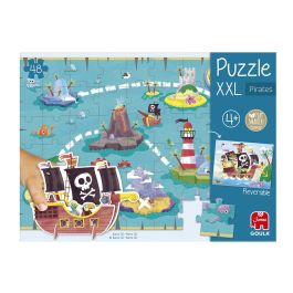 Puzzle XXL piratas.incluye un barco pirata para jugar con el mapa del tesoro. Precio: 14.465308. SKU: B1G4WGTMX4