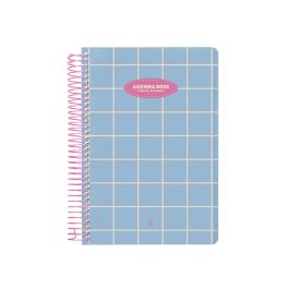 Agenda Espiral Liderpapel Classic A5 2025 Dia Pagina Color Azul Claro Papel 70 gr