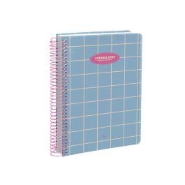 Agenda Espiral Liderpapel Classic A5 2025 Dia Pagina Color Azul Claro Papel 70 gr