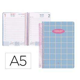 Agenda Espiral Liderpapel Classic A5 2025 Dia Pagina Color Azul Claro Papel 70 gr Precio: 9.4259006897. SKU: B197J2E2FC