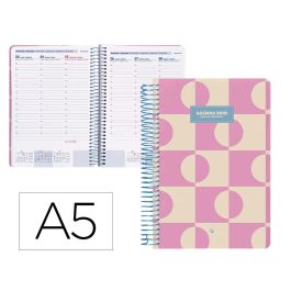 Agenda Espiral Liderpapel Classic A5 2025 Semana Vista Color Rosa Papel 70 gr Precio: 7.1269005929. SKU: B1F7JHXVPD