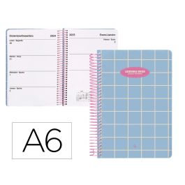 Agenda Espiral Liderpapel Classic A6 2025 Semana Vista Color Azul Claro Papel 70 gr Precio: 4.3438997822. SKU: B14GWP28TF