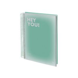 Agenda Espiral Liderpapel Gazi A5 2025 Dia Pagina Color Verde Papel 70 gr