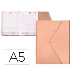 Agenda Encuadernada Liderpapel Psara A5 2025 Dia Pagina Color Rosa Nude Papel 70 gr Precio: 19.1059003267. SKU: B176ZW3BD5