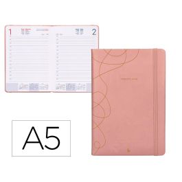 Agenda Encuadernada Liderpapel Efira A5 2025 Dia Pagina Color Rosa Nude Papel 70 gr Precio: 11.9789997338. SKU: B14RKPRRXL