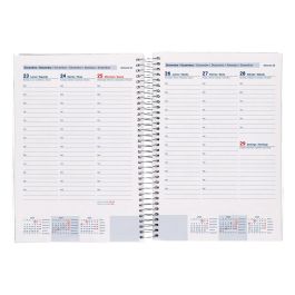 Agenda Espiral Liderpapel Tinos A5 2025 Personalizable Semana Vista Papel 70 gr