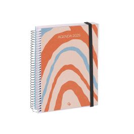 Agenda Espiral Liderpapel Tinos A5 2025 Personalizable Semana Vista Papel 70 gr