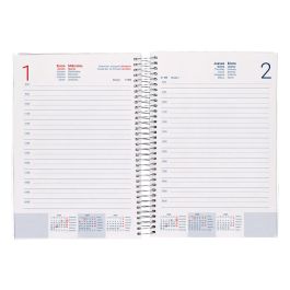 Agenda Espiral Liderpapel Tinos A6 2025 Personalizable Dia Pagina Papel 70 gr