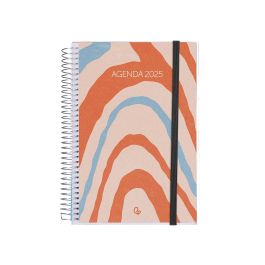 Agenda Espiral Liderpapel Tinos A6 2025 Personalizable Dia Pagina Papel 70 gr