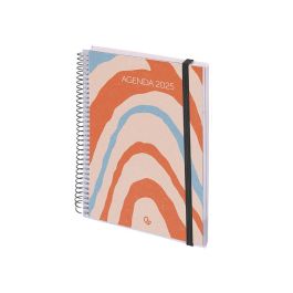 Agenda Espiral Liderpapel Tinos A6 2025 Personalizable Dia Pagina Papel 70 gr