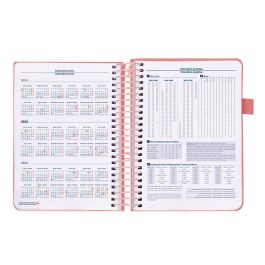 Agenda Encuadernada Liderpapel Neon A5 2025 Día Página Color Rosa Papel 70 gr Agenda Encuadernada Liderpapel Neon A5 2025 Día Página Color Rosa Papel 70 gr